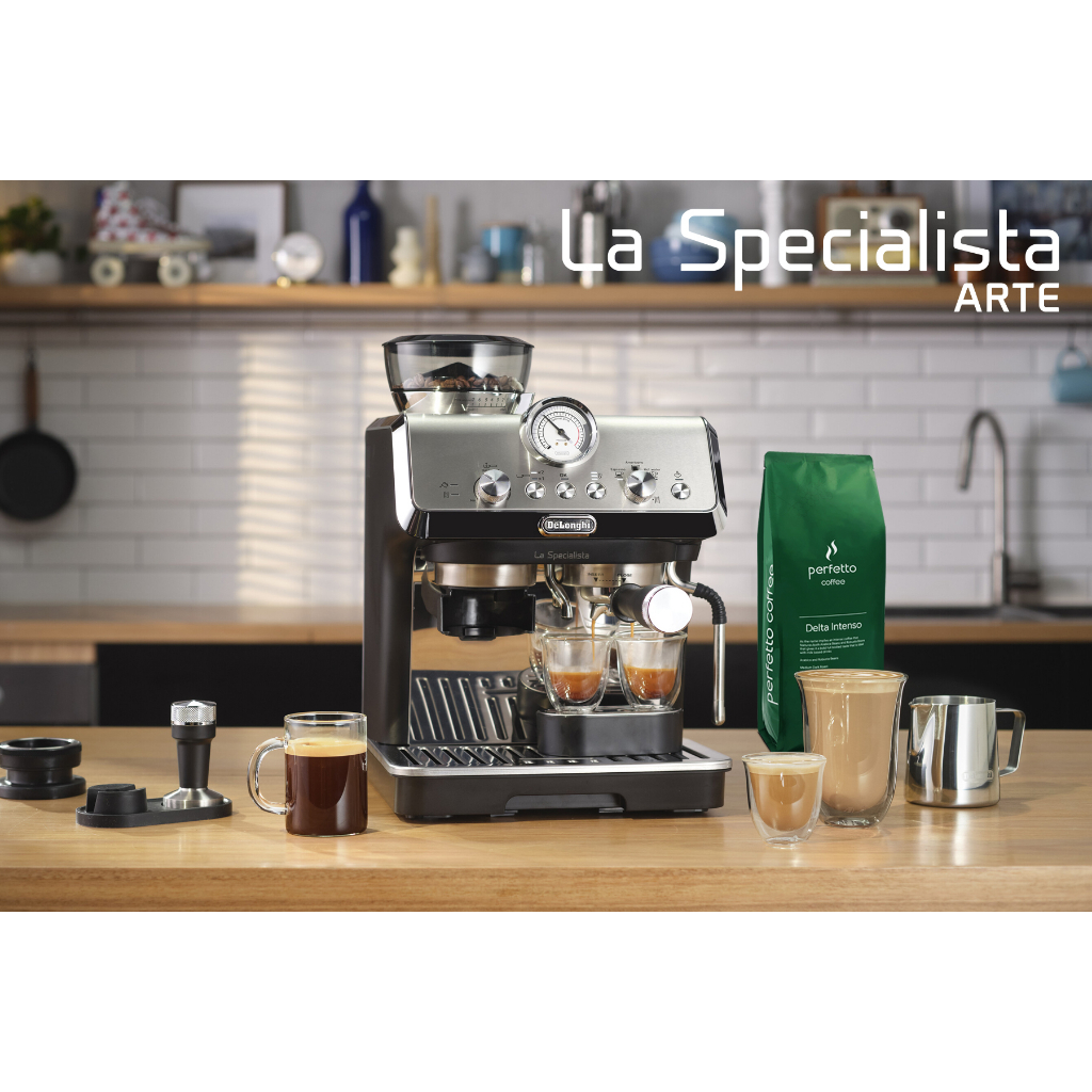 Cà phê hạt nguyên chất Perfectto Delta Series Intenso 1kg - Hạt cà phê rang mộc chuyên dùng cho máy pha cà phê Delonghi