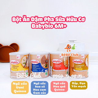 Bột Ăn Dặm Pha Sữa Hữu Cơ Babybio 6M+ (220g)