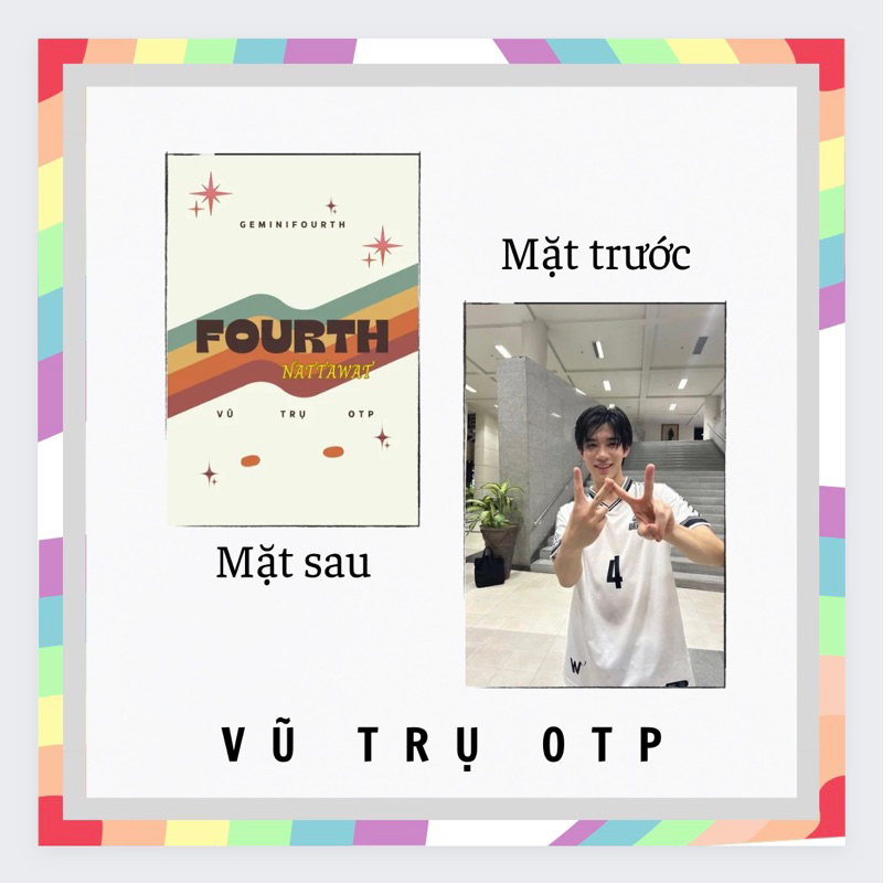 Set 9 card bo góc FOURTH NATTAWAT