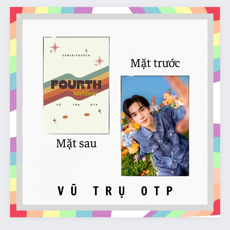 Set 9 card bo góc FOURTH NATTAWAT