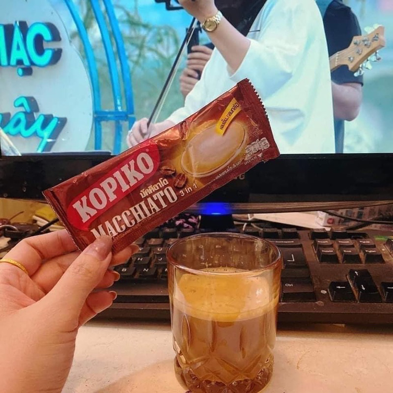 1 Bịch Cà Phê KOPIKO MACCHIATO 20 Gói 480gr Thái Lan