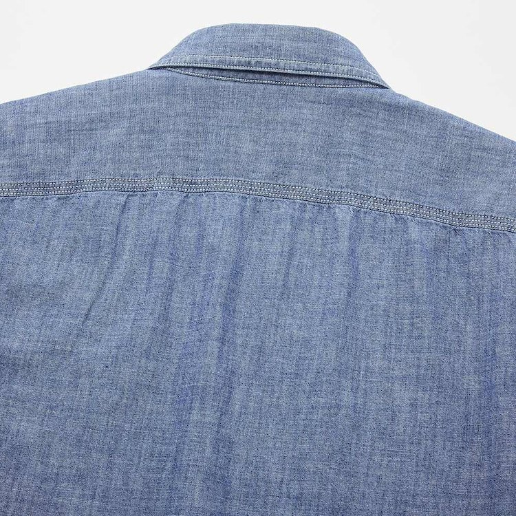 Áo sơ mi UNI tay dài , hai túi ngực	A3345