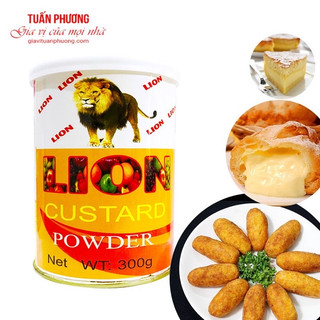 Bột Sư Tử Lion Custard làm bánh siêu ngon lon 300g