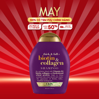 Dầu gội dưỡng dày tóc ogx thick & full + biotin & collagen shampoo 385ml