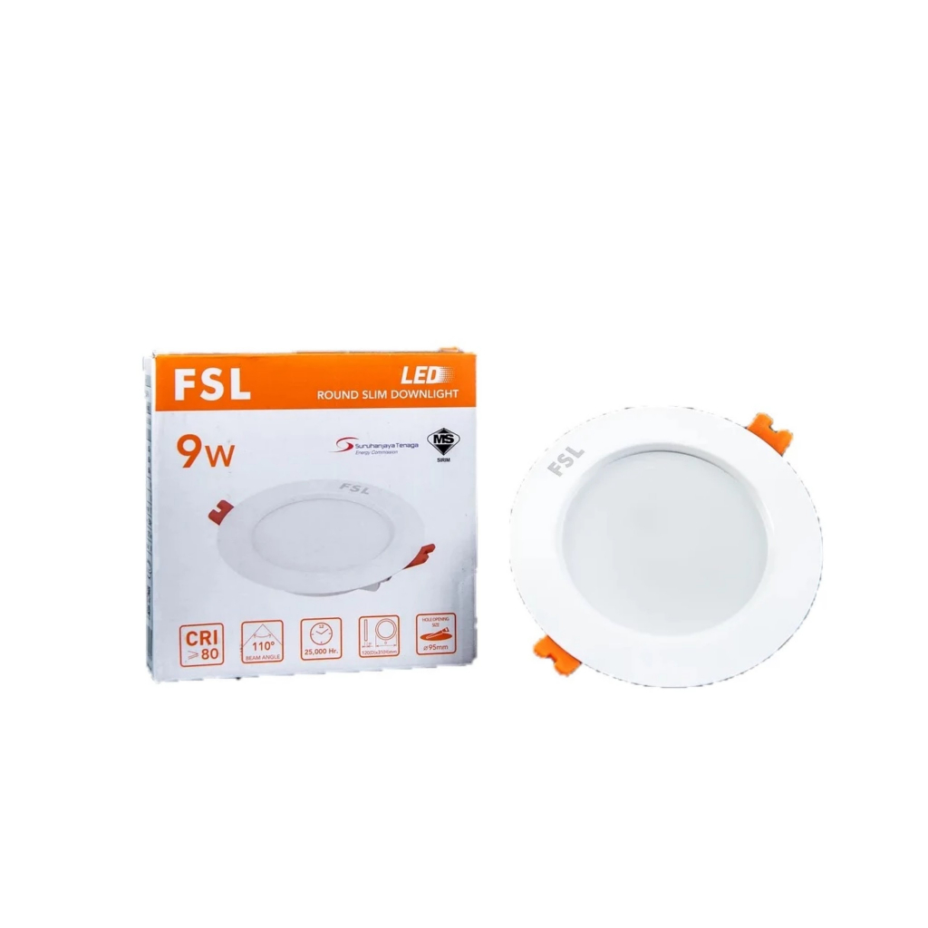 Đèn Led Âm Trần 9W lỗ khoét 90mm, 12W lỗ khoét 110mm FSL - Bảo Hành Chính Hãng