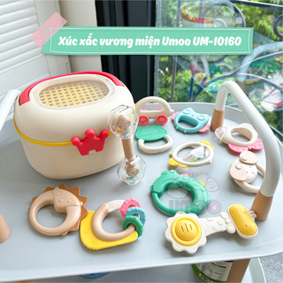 [Haobaby shop] Set xúc xắc Umoo vương miện 10160 cho bé - Bộ 10 món Đồ chơi gặm nướu DUMOON - Đồ chơi lục lạc UMOO