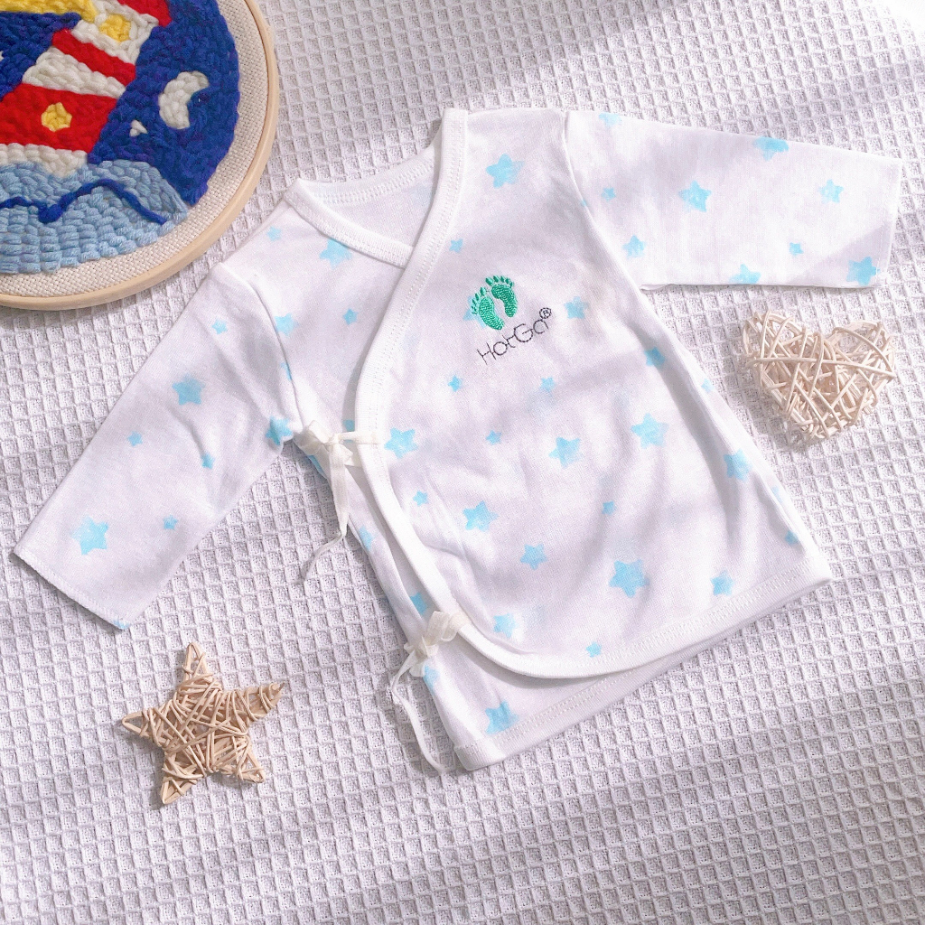 Áo sơ sinh cột dây HotGa cho bé dưới 5kg