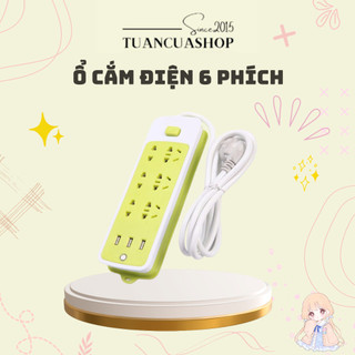 Ổ Cắm Điện USB Đa Năng Cao Cấp Chống Giật Dây Dài 1m, 3 Cổng Cắm USB Công Suất Tối Đa 2500W Có Chốt An Toàn Tiện Dụng...
