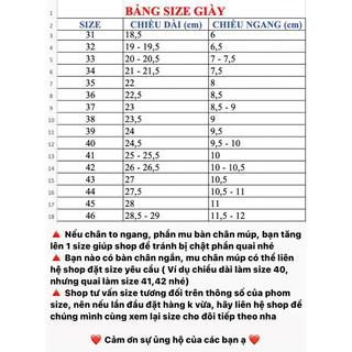 Giày quai ngang đá bigsize, size 40-44 [Hàng đặt không sẵn]