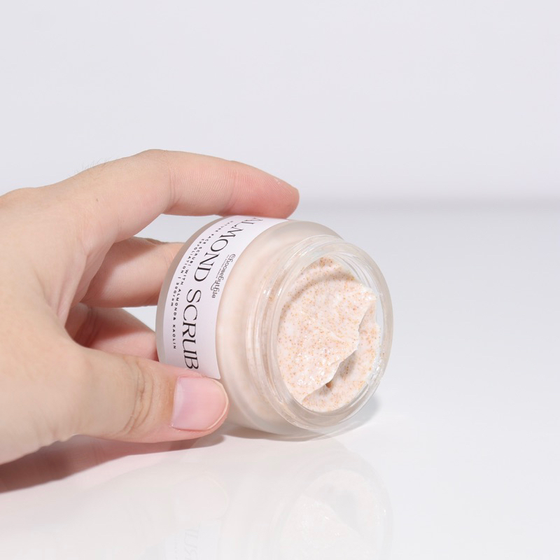 Tẩy tế bào chết shea butter almond Face Scrub, hoàn toàn bằng chất hữu cơ dùng được cho da nhạy cảm, 60gr