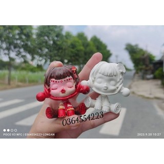 Lẻ tượng skullpanda mini 2d - mẫu cô bé quạt