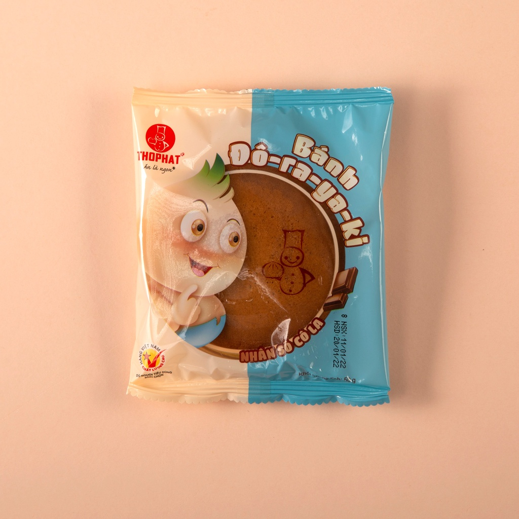 CHÍNH HÃNG Bánh Đô-Ra-Ya-Ki Nhân Sô-cô-la THỌ PHÁT FOOD 50g