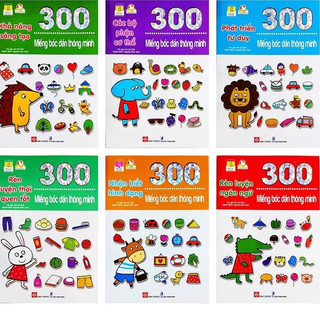 Sách - Combo: 300 miếng bóc dán thông minh 6