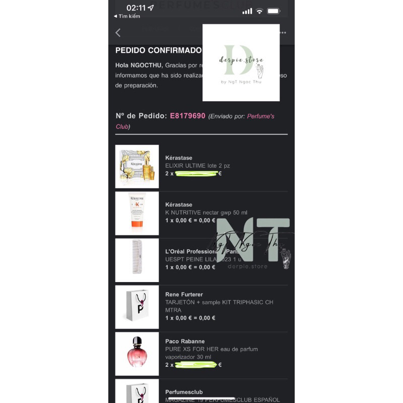 Nước hoa nữ Paco Rabanne Pure XS For Her EDP - mùi bắp rang vanilla ngọt thơm lừng