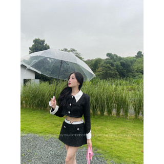 [ẢNH THẬT] Set áo lửng - chân váy dạ blink blink cao cấp Simbabo