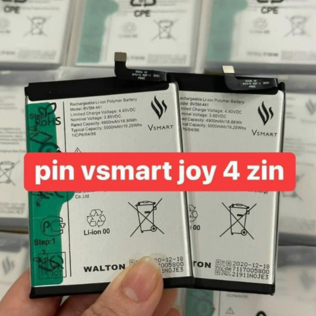 Pin Vsmart Joy4 -BVSM-441 Pin zin bảo hành 1 năm