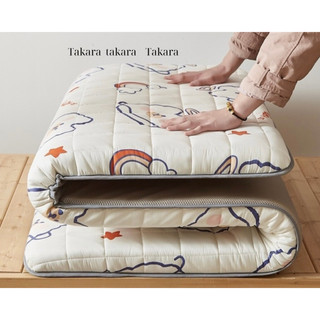Tấm trải đệm topper, Nệm trải đa năng trải sàn dày 5 phân, đệm ngủ trưa văn phòng, tấm lót trải ngủ size 90cmx195cm