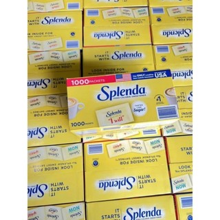 (Date 2026) Đường ăn kiêng Splenda 1000 gói nguyên thùng (có tách nửa thùng)