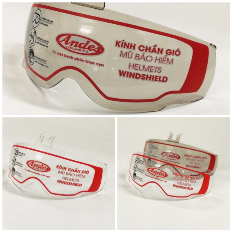 Kính chăn gió nón bảo hiểm andes 181