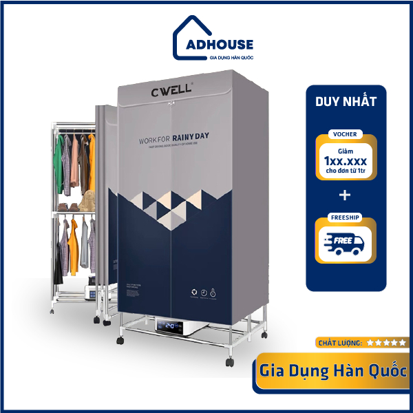 Tủ Sấy Quần Áo, Máy Sấy Quần Áo Di Động, Đa Năng -Nhập Khẩu Hàn Quốc