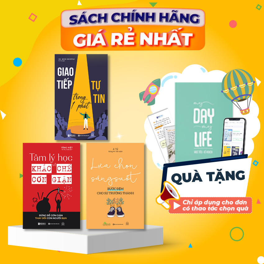 Sách Combo Tâm Lý Về Học Khắc Chế Cơn Giận, Giao Tiếp Tự Tin Trong 1 Phút, Lựa Chọn Sáng Suốt - Thói Quen Triệu Đô
