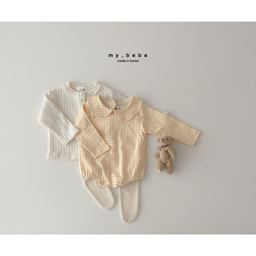 Bodysuit dài tay họa tiết nhí kiểu Hàn dành cho bé 4-14kg order quần áo trẻ em