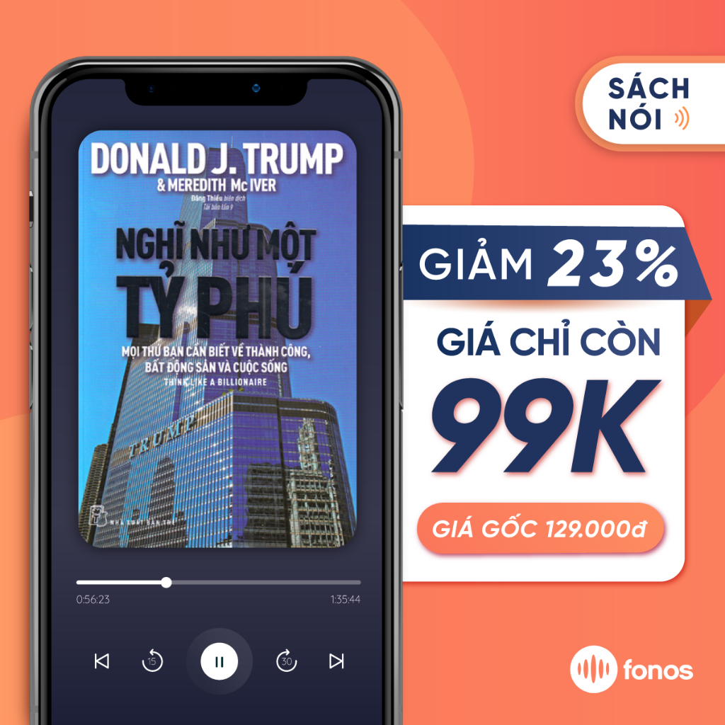 Sách nói: Nghĩ Như Một Tỷ Phú [E-Voucher Fonos]