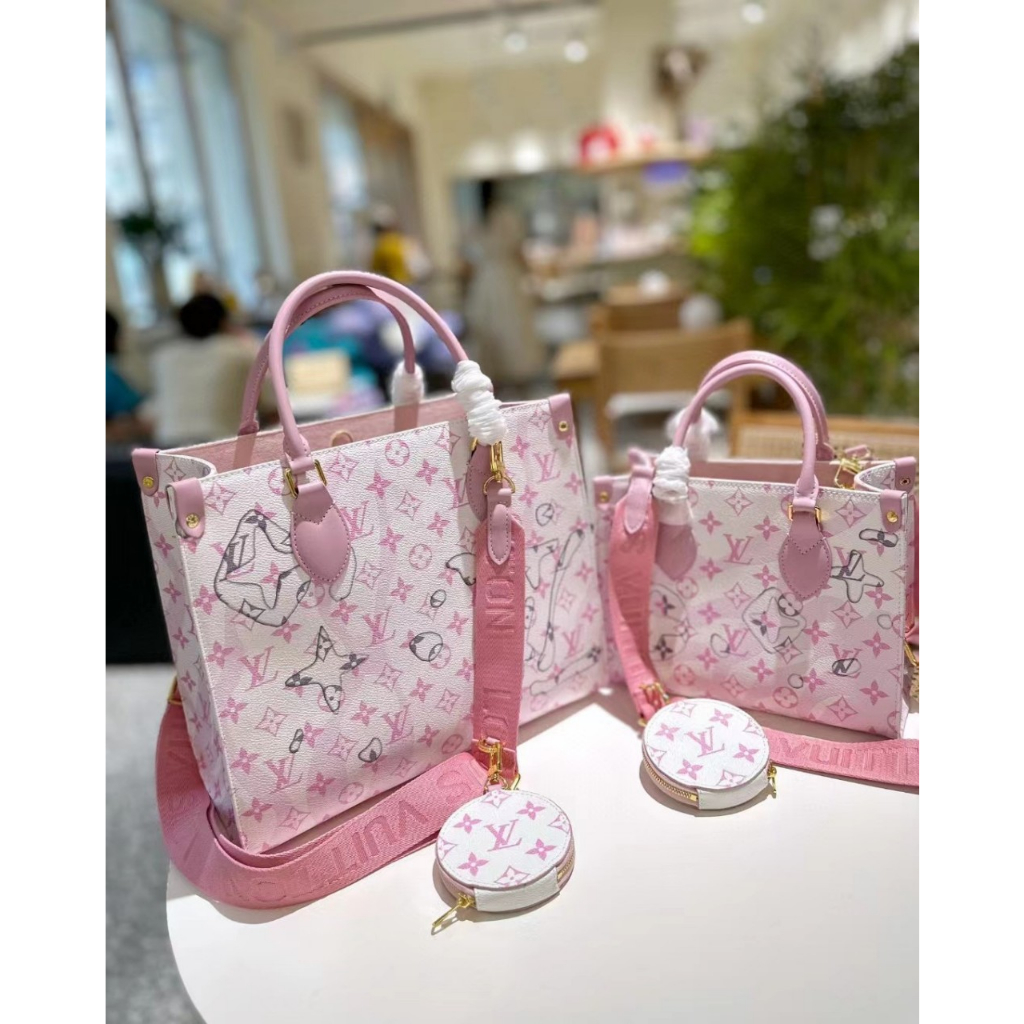 Túi LV Onthego 2in1 NEW mix màu xanh dáng công sở sang trọng  - Shop Lynh