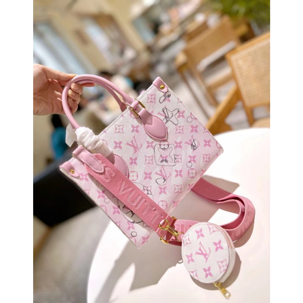 Túi LV Onthego 2in1 NEW mix màu xanh dáng công sở sang trọng  - Shop Lynh