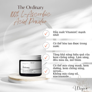 Bột vitamin c the ordinary 100% l-ascorbic acid powder