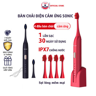 Bàn chải đánh răng điện Sonic TMD GROUP Loại bỏ mảng bám và vi khuẩn hiệu quả / Nhanh chóng, an toàn