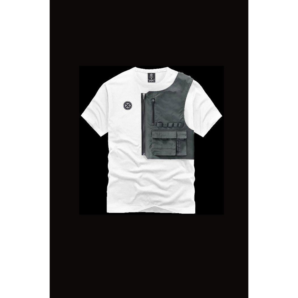 Áo thun, áo phông nam phong cách trẻ trung hip hop trang trí túi khóa kéo độc lạ - Mã H79