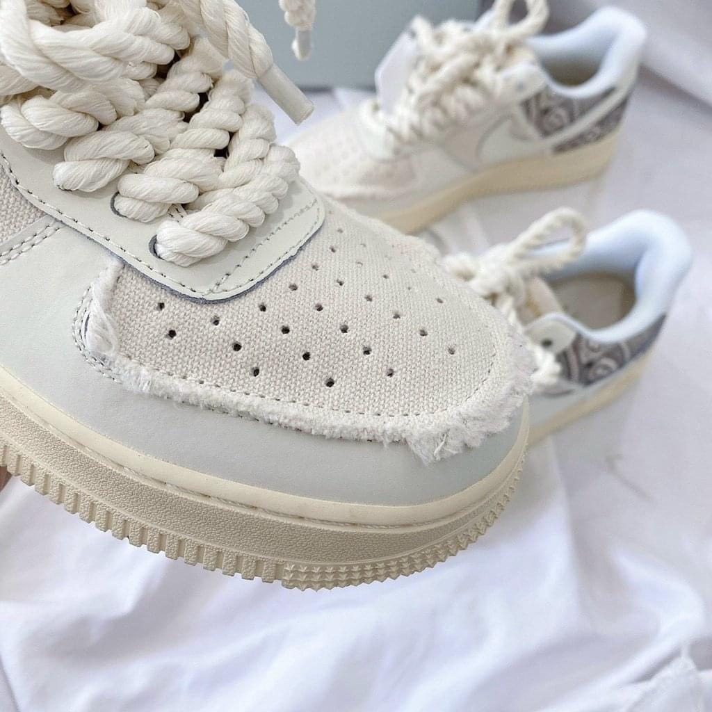 Giày sneaker Air Force 1 dây thừng, giày AF1 Custom Travis BigBag bản cao cấp