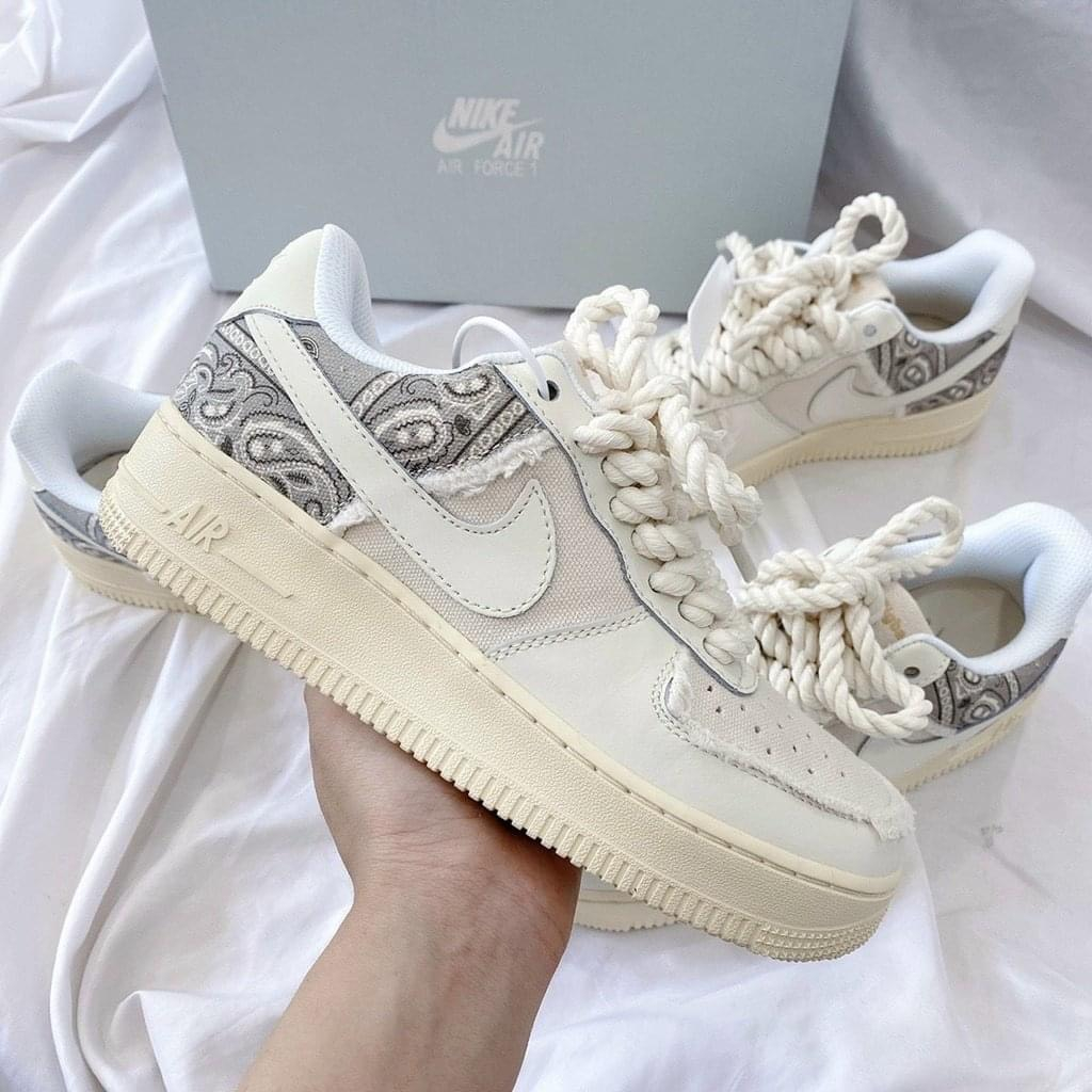 Giày sneaker Air Force 1 dây thừng, giày AF1 Custom Travis BigBag bản cao cấp