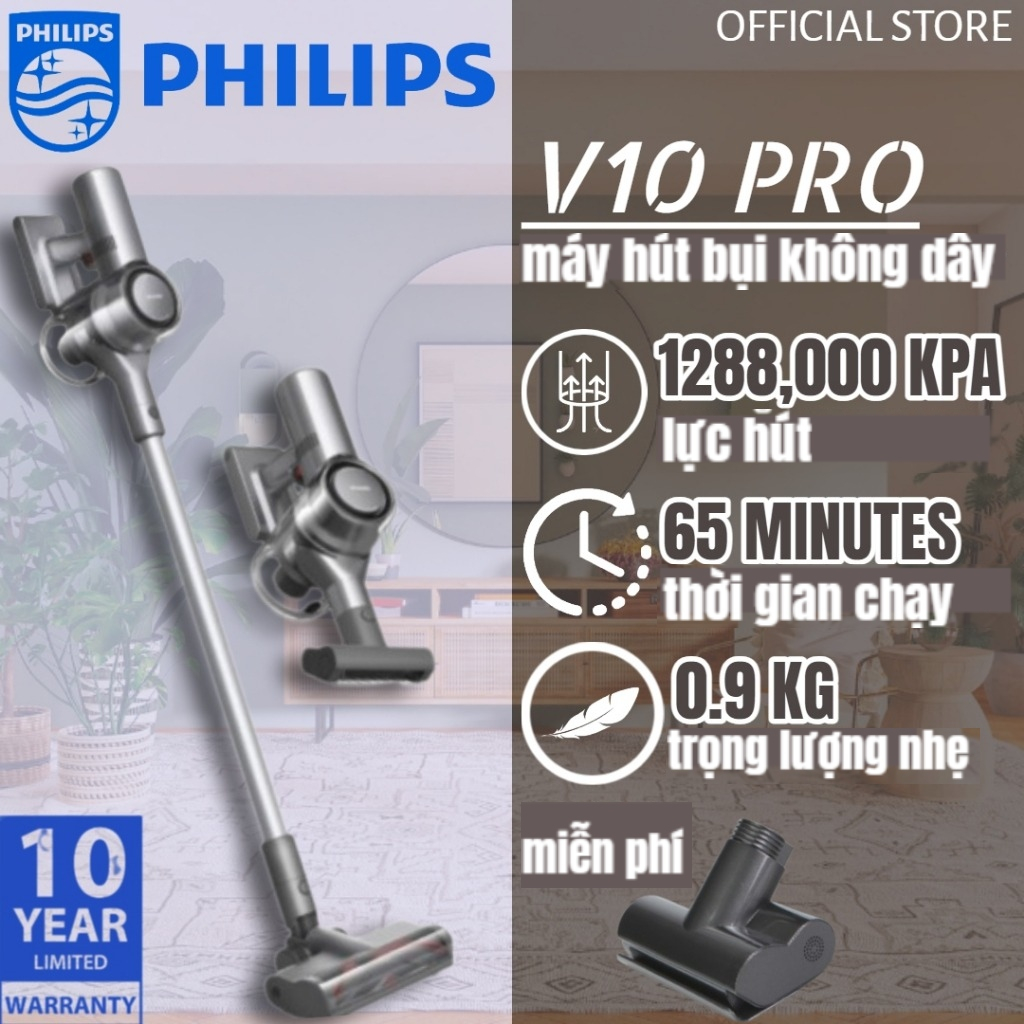 🔥Khuyến mãi🔥Máy Hút Bụi Không Dây Cao Cấp V-SERIES Cầm Tay Pin Sạc Mini Siêu Mạnh Gia Đình Giường Đệm Sofa Máy Hút