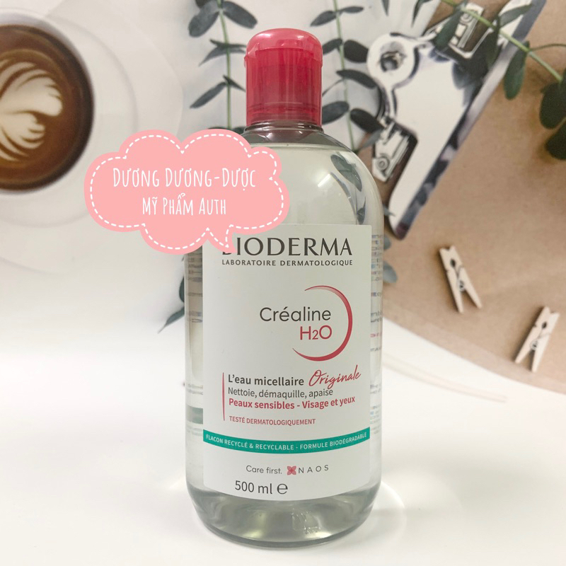 Tẩy trang Bioderma 500ml bản Pháp