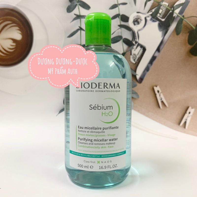 Tẩy trang Bioderma 500ml bản Pháp