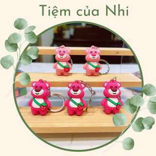 Móc khóa hottrend gấu dâu lotso