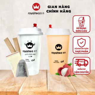 Trà Sữa Royaltea Vị Vải. ❤️FREESHIP❤️ Trà sữa tự pha chuẩn vị, set trà sữa đầy đủ nguyên liệu pha trà sữa.