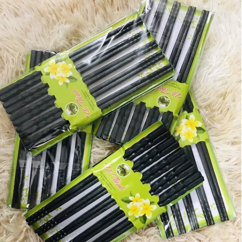 Combo 10 Đôi Đũa Nhựa, Đen