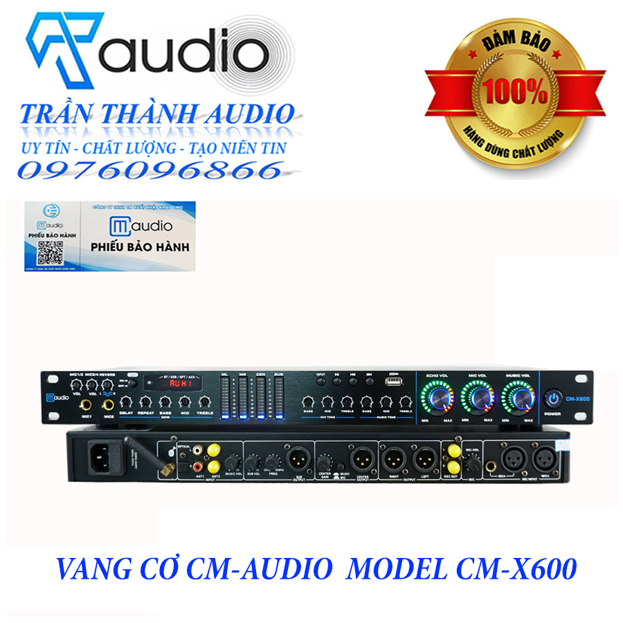 Vang cơ cao cấp CM AUDIO CMX-600 hàng nhập khẩu 2023 bảo hành 24 tháng tặng kèm jac canon