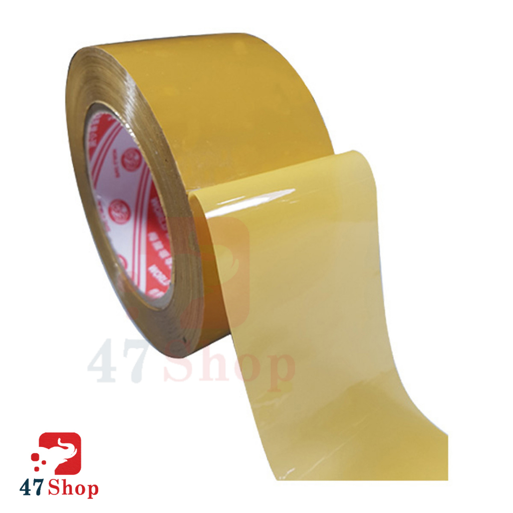 Băng keo trong, vàng siêu dày 1,8kg cây 200Yard