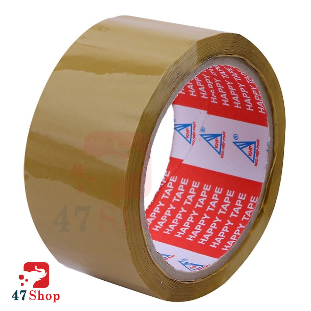 Băng keo trong, vàng siêu dày 1,8kg cây 200Yard
