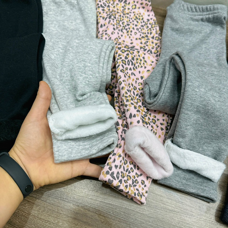 Set 3 quần legging lót lông