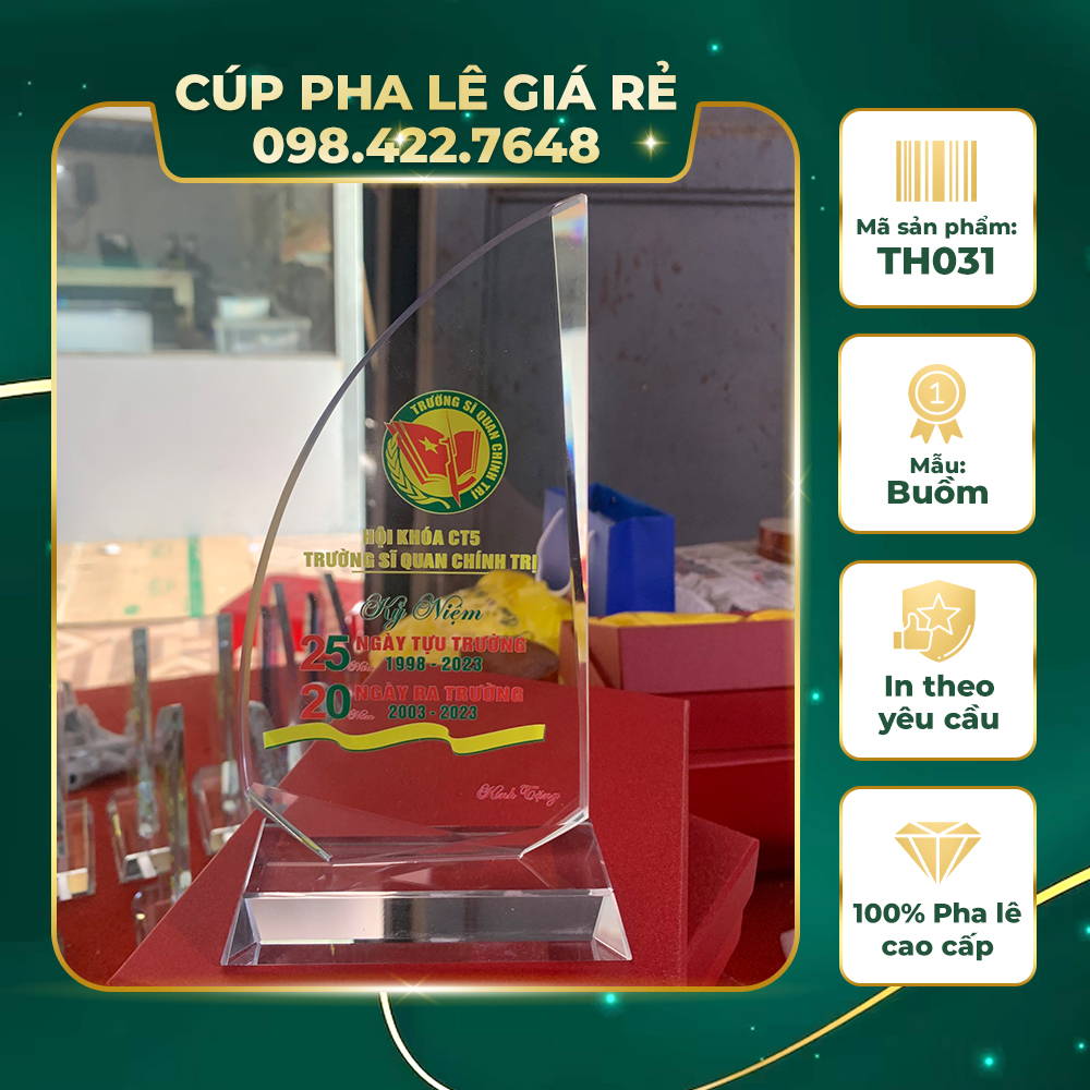 Mẫu Cúp Cánh Buồm, Cúp Pha Lê, Lưu Niệm In Logo Công Ty, In Theo Yêu Cầu