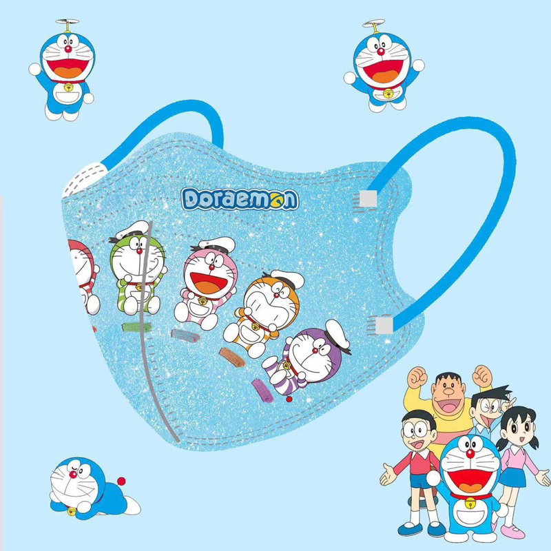 Khẩu trang KN95 nẹp mũi ĐÔRAEMON bé 3-10 tuổi