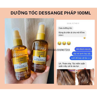 Tinh dầu dưỡng tóc Dessange Pháp, thơm sang, không bết dính - Nhung Cosmetics