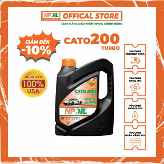 Dầu động cơ ô tô cao cấp CATO 200 5W40/5W30 API SN/CF, Can 4/5/6L