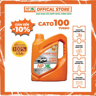 Dầu động cơ ô tô cao cấp CATO 100 5W40/5W30 API SM/CI4 can 4/5/6L