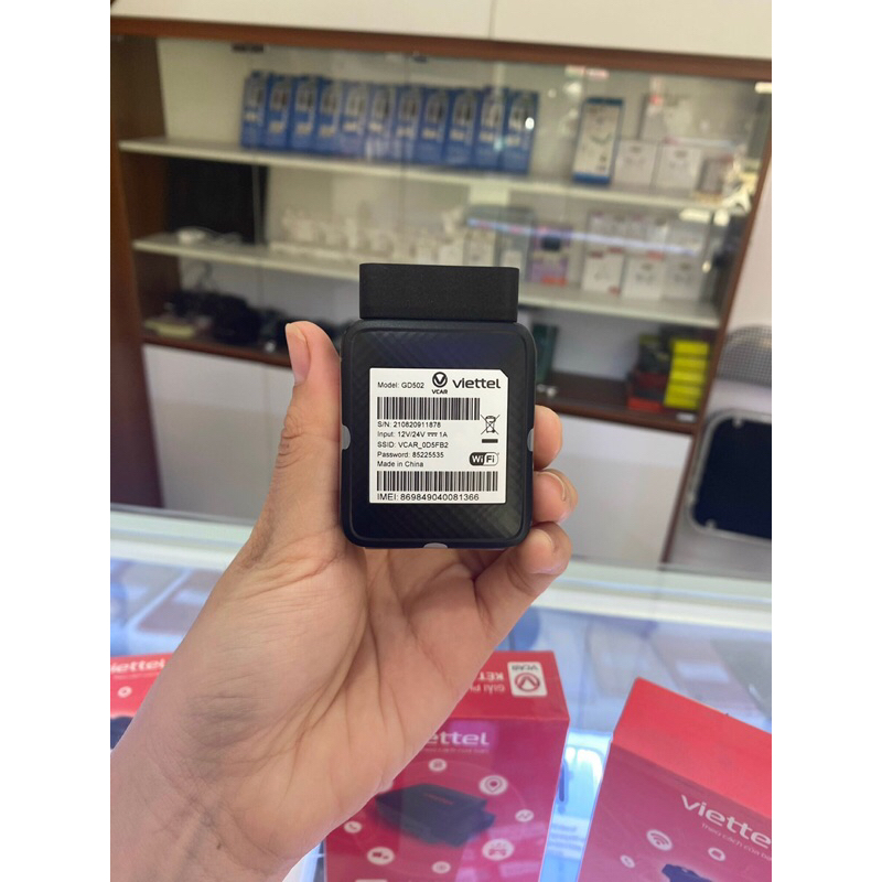 Định vị oto hành trình Vcar 100% Viettel phát WiFi Mới nhất 2024, bảo hành trên toàn hệ thống Viettel 24 tháng